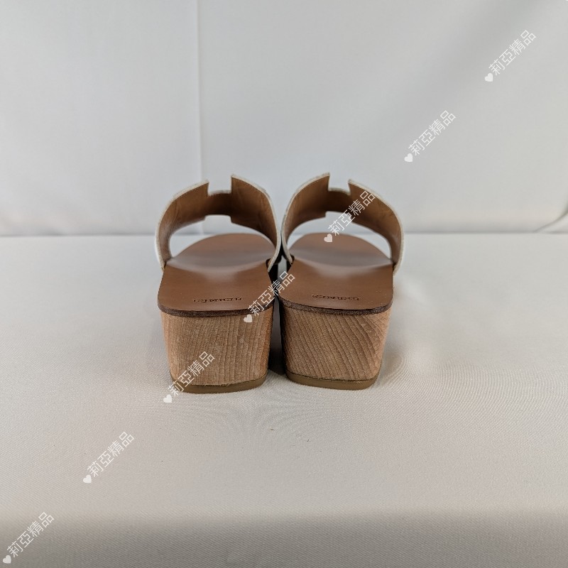 莉亞精品♡Hermes 木底跟涼鞋 尺碼36 二手美鞋-2