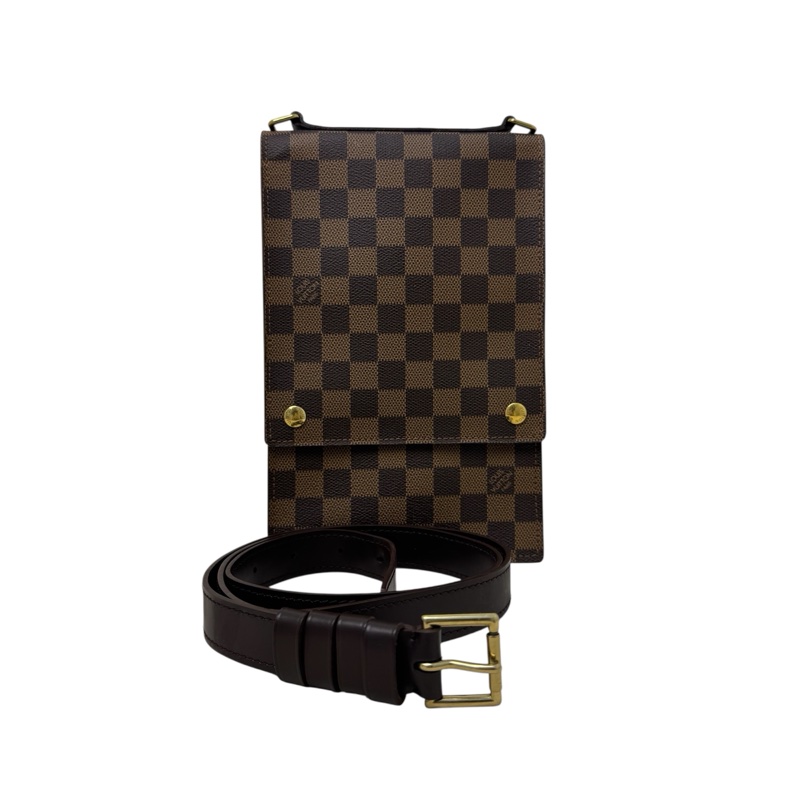 LV N45271 Portobello 咖啡色棋盤格 斜背包/地圖包-0