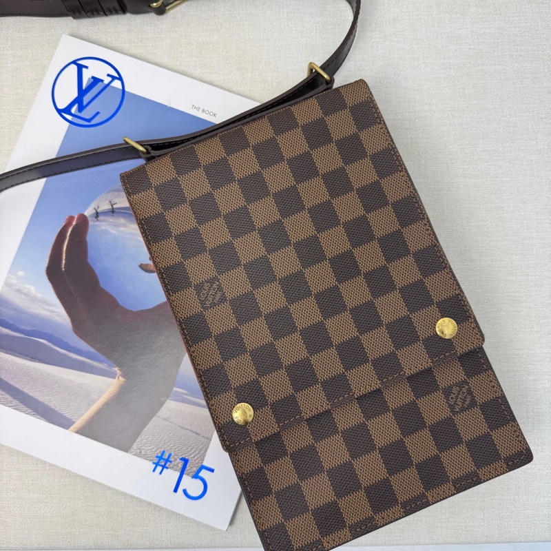 LV N45271 Portobello 咖啡色棋盤格 斜背包/地圖包-1