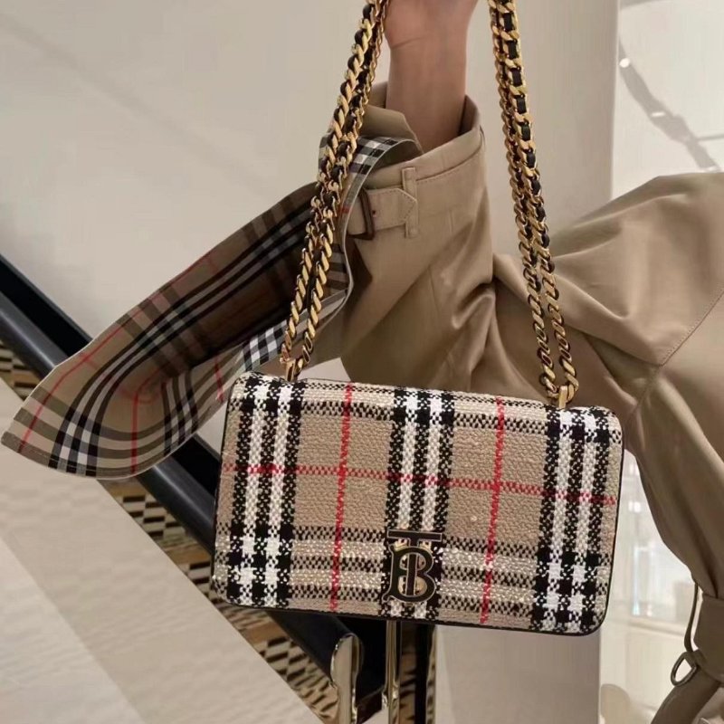 Burberry Lola 格紋 肩背 包 小號 義大利製 現貨 原價79000-4