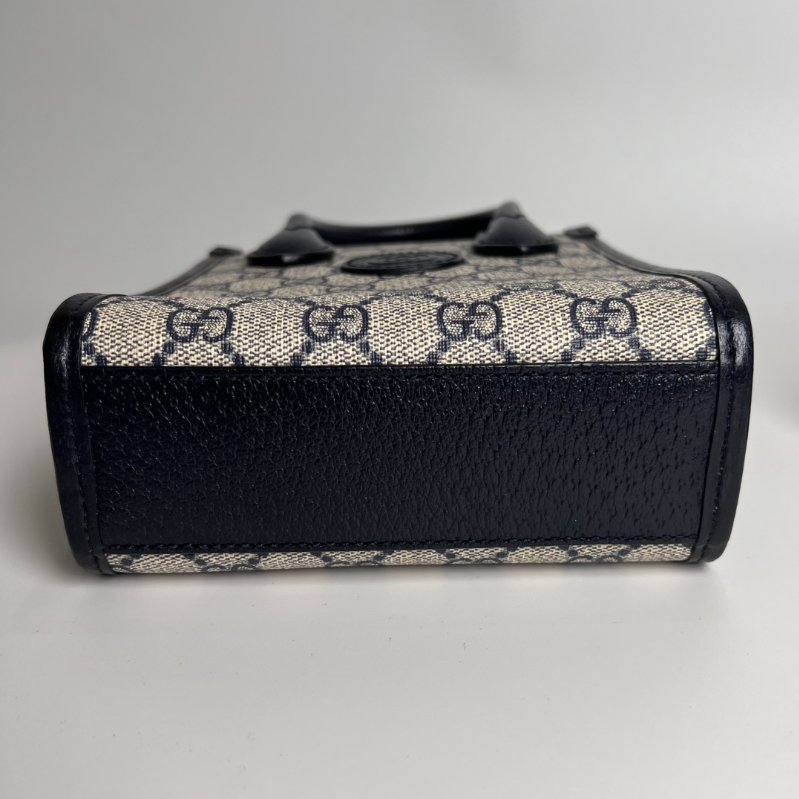 GUCCI 671628 藍老花手提包-4