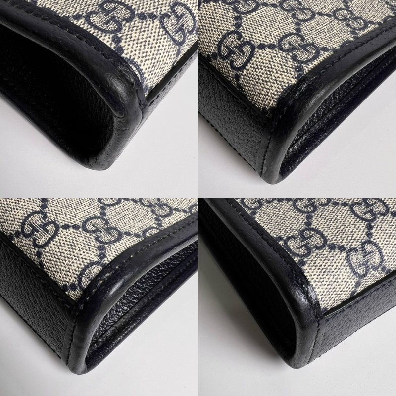 GUCCI 671628 藍老花手提包-9