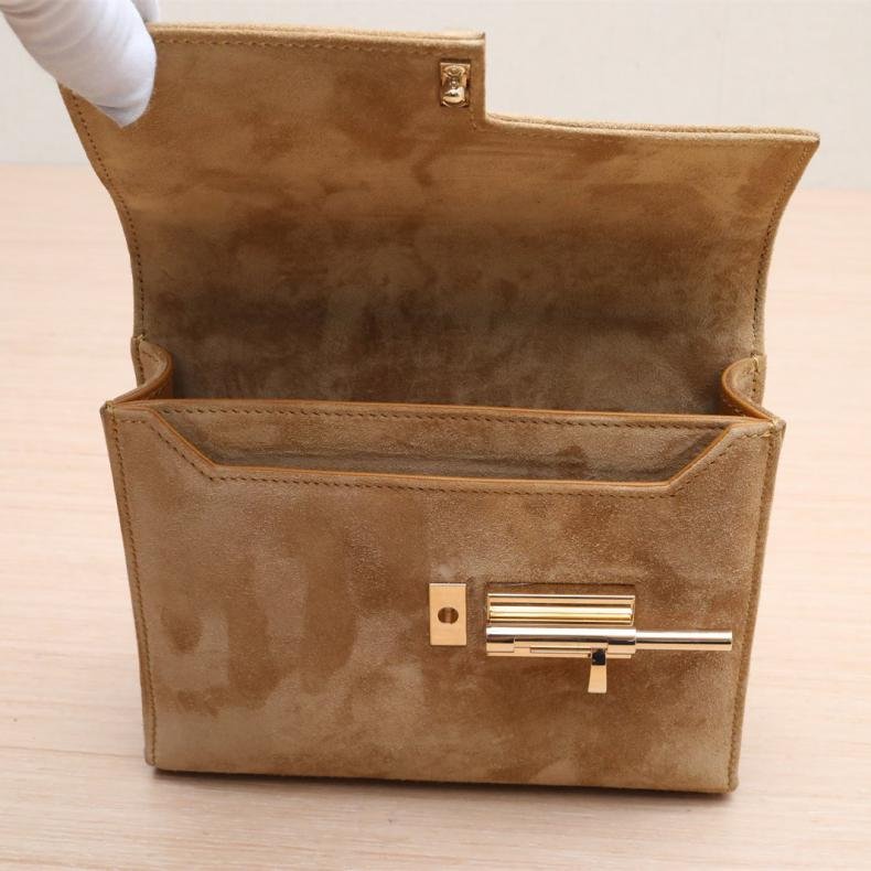 Verrou 手槍包 插銷包 17 3H赭石色 鬍子皮刻 銀扣-3