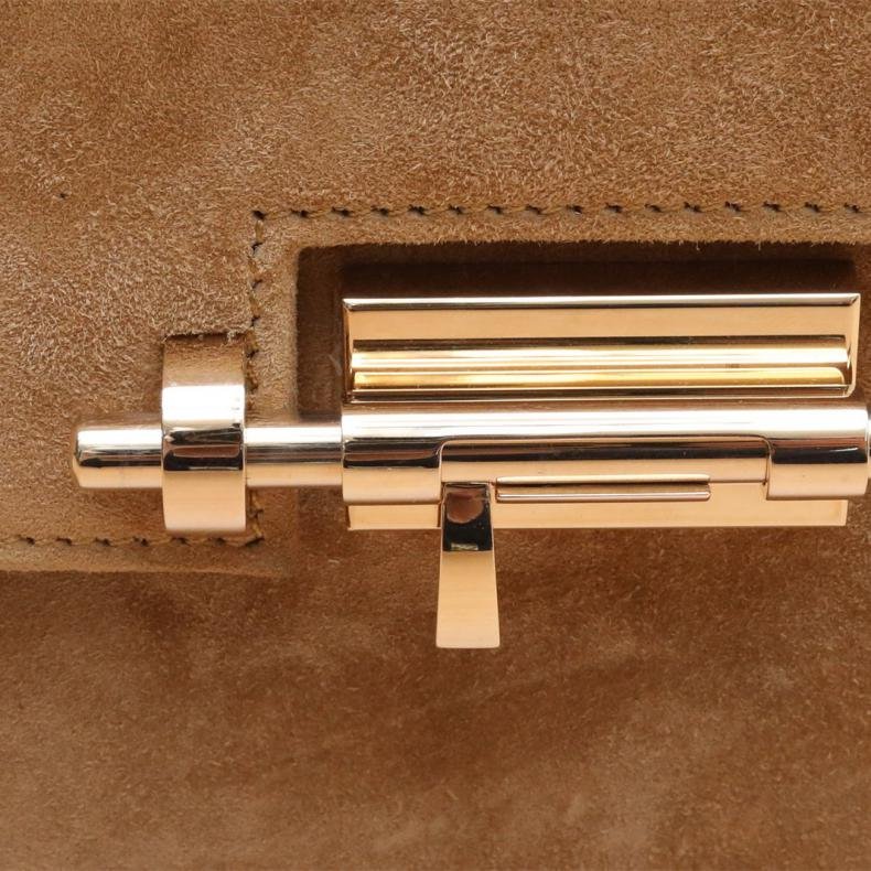 Verrou 手槍包 插銷包 17 3H赭石色 鬍子皮刻 銀扣-5