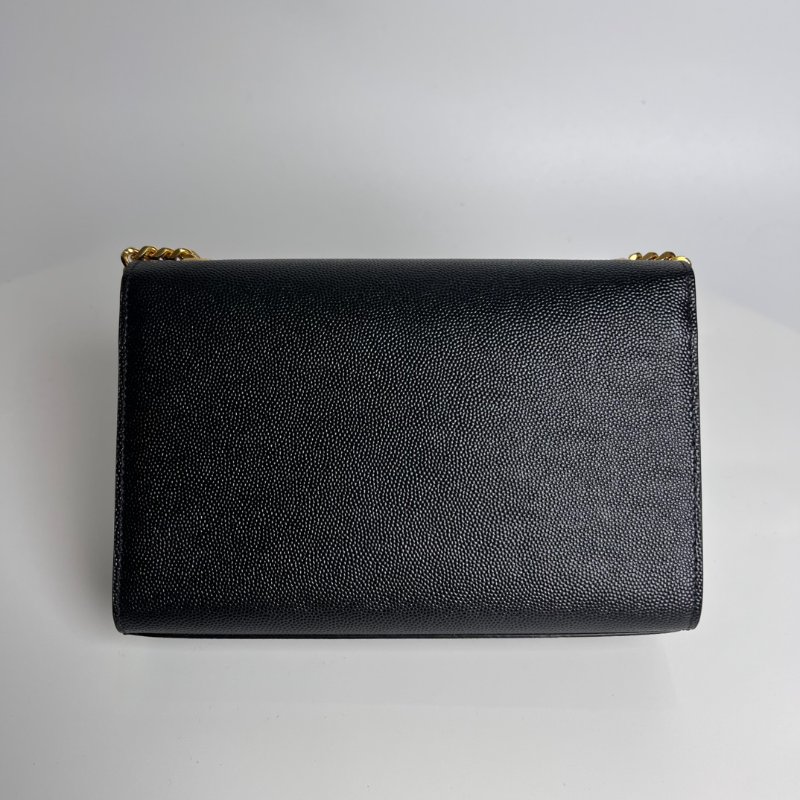 YSL 474366 黑金魚子醬流蘇KATE包小號-1