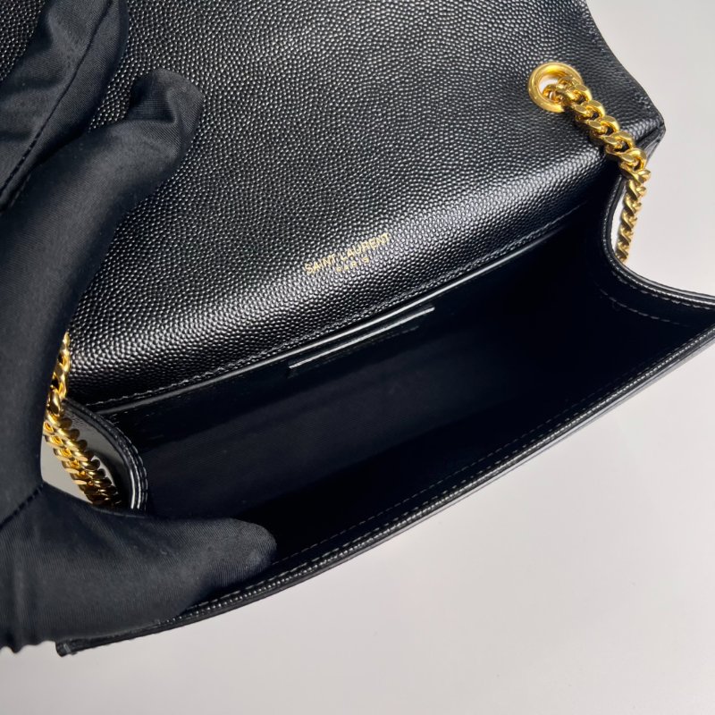 YSL 474366 黑金魚子醬流蘇KATE包小號-4