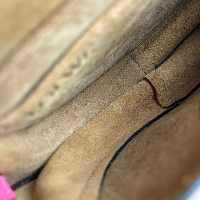 ::LOEWE:: 桃粉色 mini gate 斜背包-23