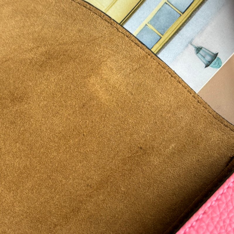 ::LOEWE:: 桃粉色 mini gate 斜背包-27
