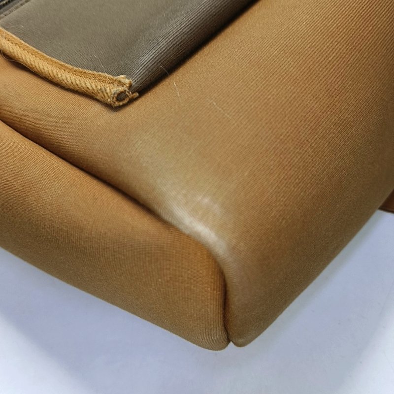 HERMÈS Herbag 31 芝麻棕帆布肩背包手提包 銀色五金 Z刻 子袋可拆卸肩帶-12