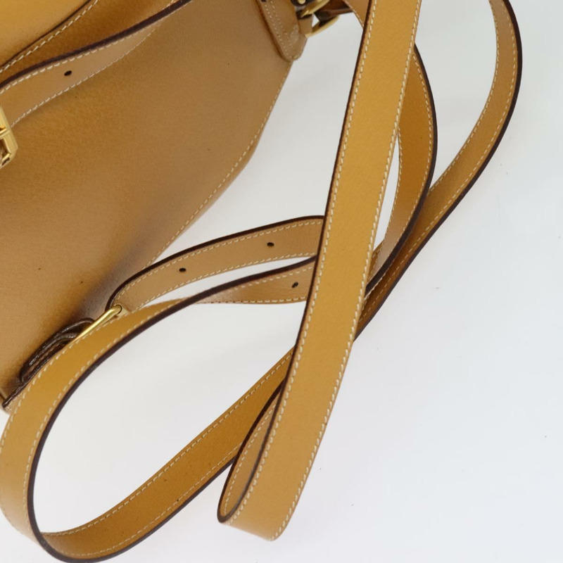 【日本直送】GUCCI 竹節雙肩包 皮革 米色 金色 003 2034 0030 正品 ep10604-6