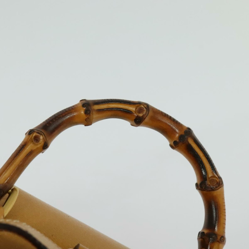 【日本直送】GUCCI 竹節雙肩包 皮革 米色 金色 003 2034 0030 正品 ep10604-14