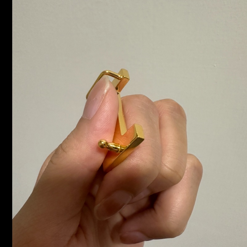 Hermes 皮帶 70cm 金棕 黑 配金扣 二手用一次-13