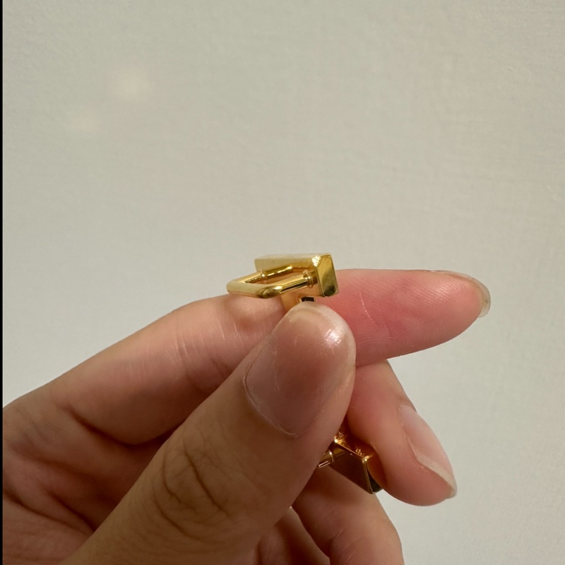Hermes 皮帶 70cm 金棕 黑 配金扣 二手用一次-37