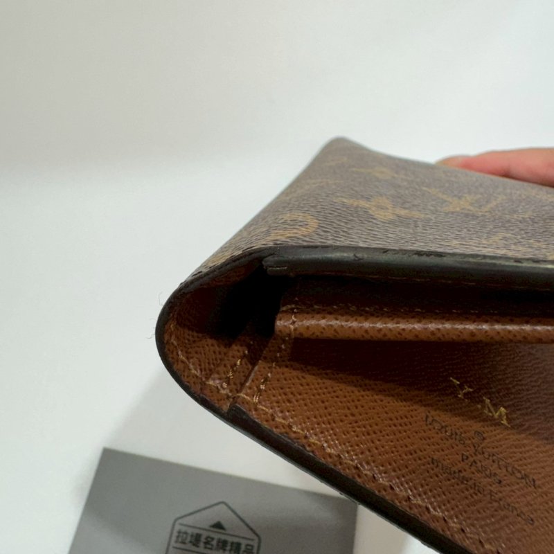 LV 對開 長夾/皮夾 M66540 85成新-3