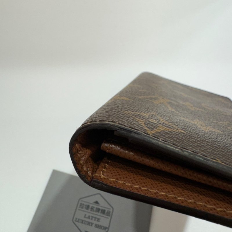 LV 對開 長夾/皮夾 M66540 85成新-5