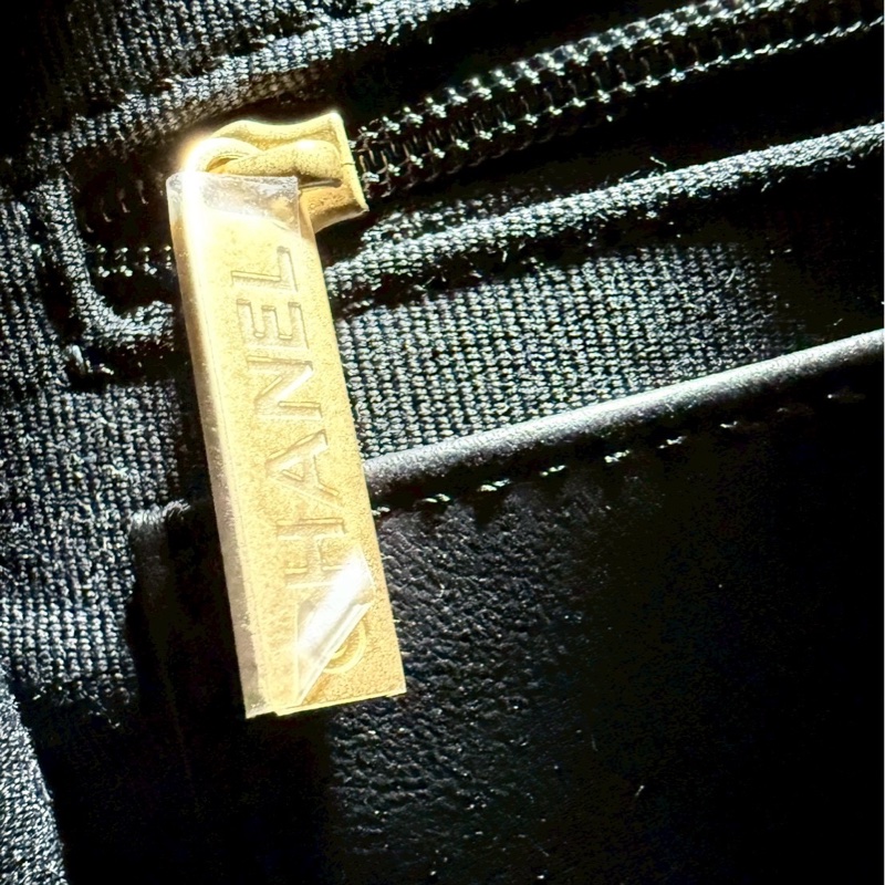 Chanel 25A保齡球包 黑金荔枝牛 晶片款 全新品-15