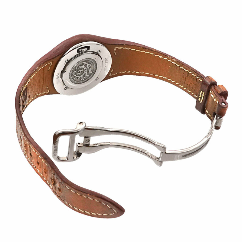 Hermès Arne HA3 210 女士日期白色石英腕錶-3
