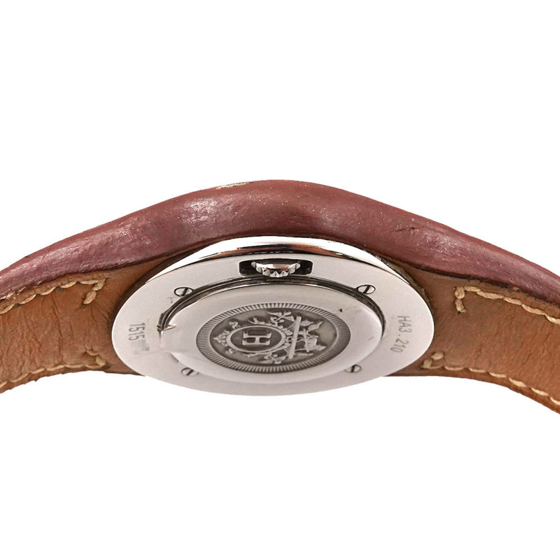 Hermès Arne HA3 210 女士日期白色石英腕錶-4