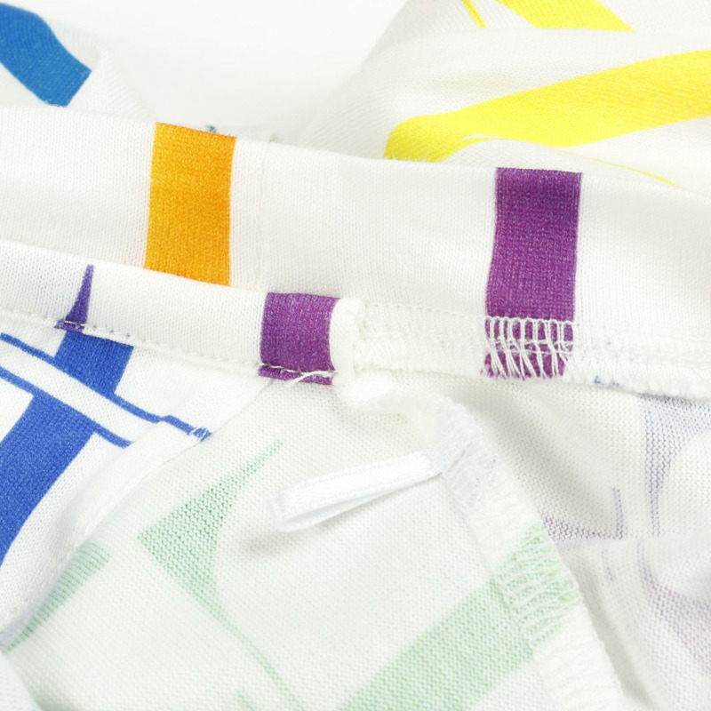 Valentino VLTN 彩虹漸層 logo T 卹 - 純棉 白色 多色 二手 男款-4