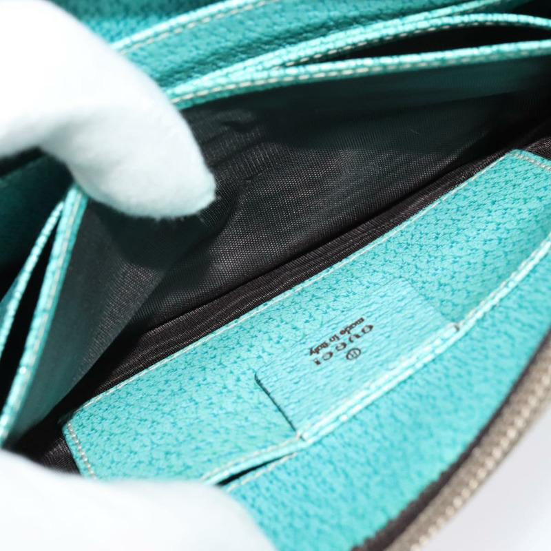 【日本直送】GUCCI GG 帆布單肩包 米色銀色 124616 正品 140310-21