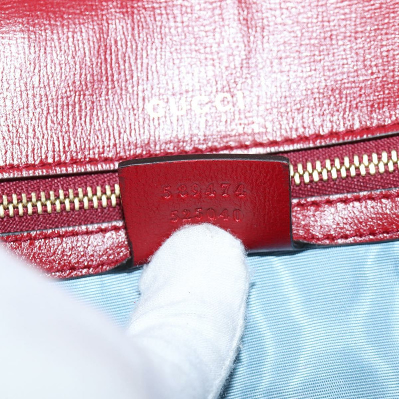 【日本直送】GUCCI GG Marmont 單肩包 皮革 紅色 金色 589474 正品 BA5558V-11