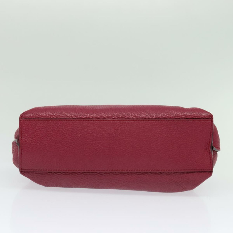【日本直送】GUCCI 竹節日常手提包 皮革 兩用 粉紅色 銀色 370831 正品 BA5180-4