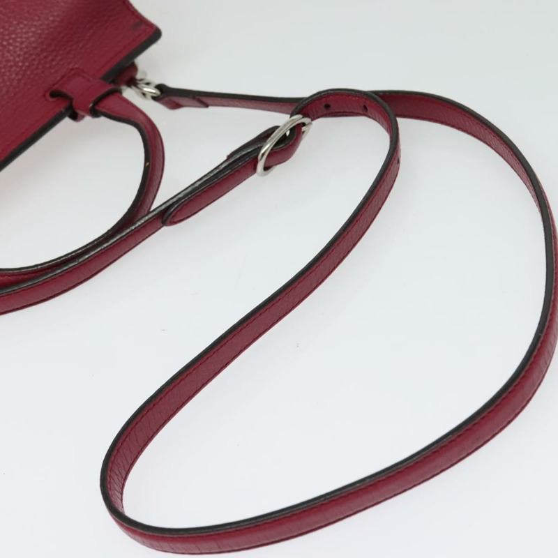 【日本直送】GUCCI 竹節日常手提包 皮革 兩用 粉紅色 銀色 370831 正品 BA5180-7