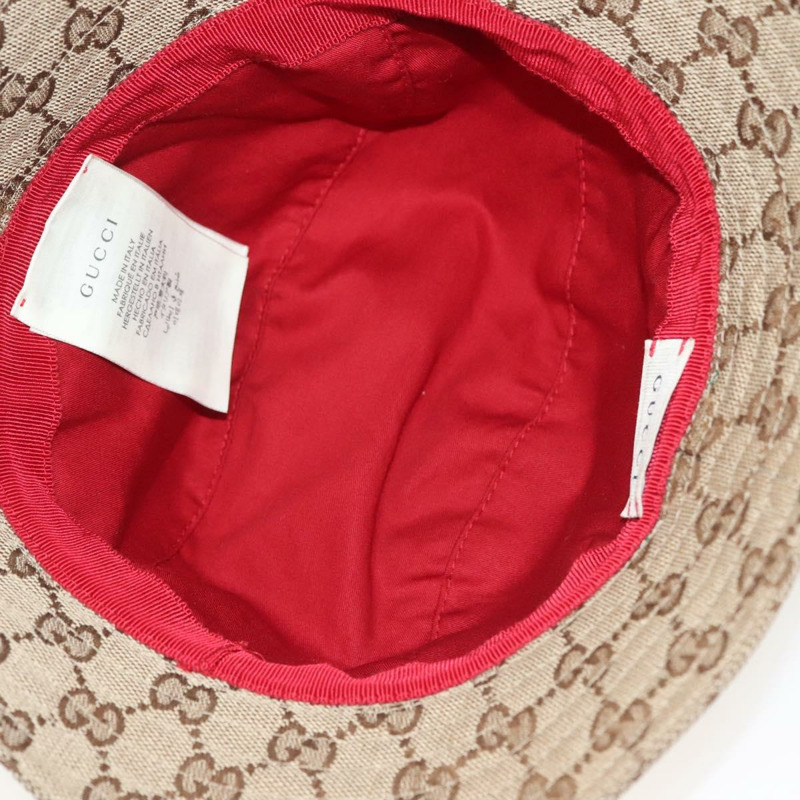【日本直送】GUCCI GG 帆布織帶雪莉線帽 M 米色紅綠 411790 正品 yk19494-7