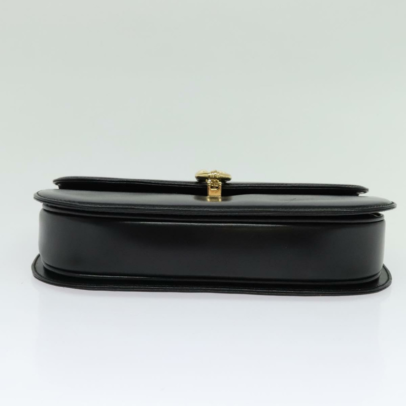 【日本直送】GUCCI 鏈條單肩包 皮革 黑金 004 406 0473 正品 ep10895-4