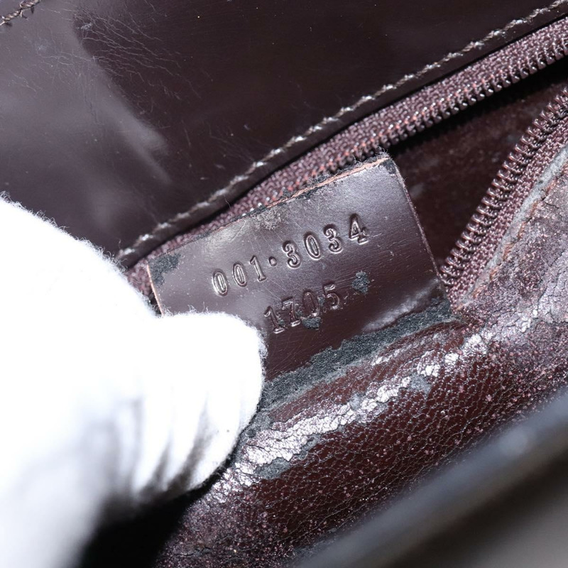 【日本直送】GUCCI 漆皮肩背包 棕色 銀色 001 3034 1705 正品 ep10769-11