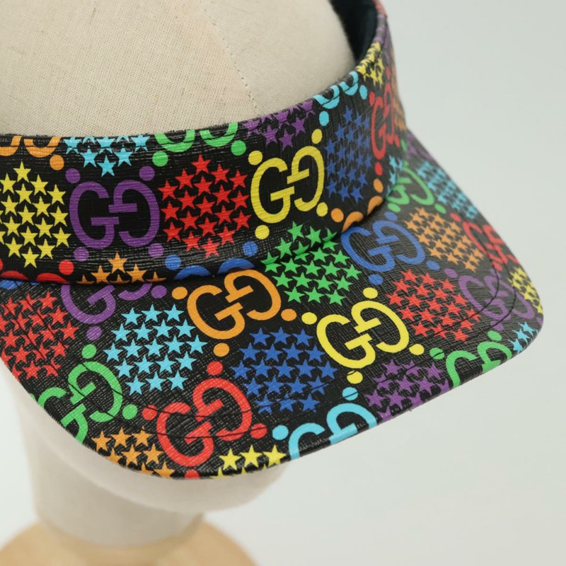 【日本直送】GUCCI GG 迷幻遮陽帽 多色銀色 正品 142391-5