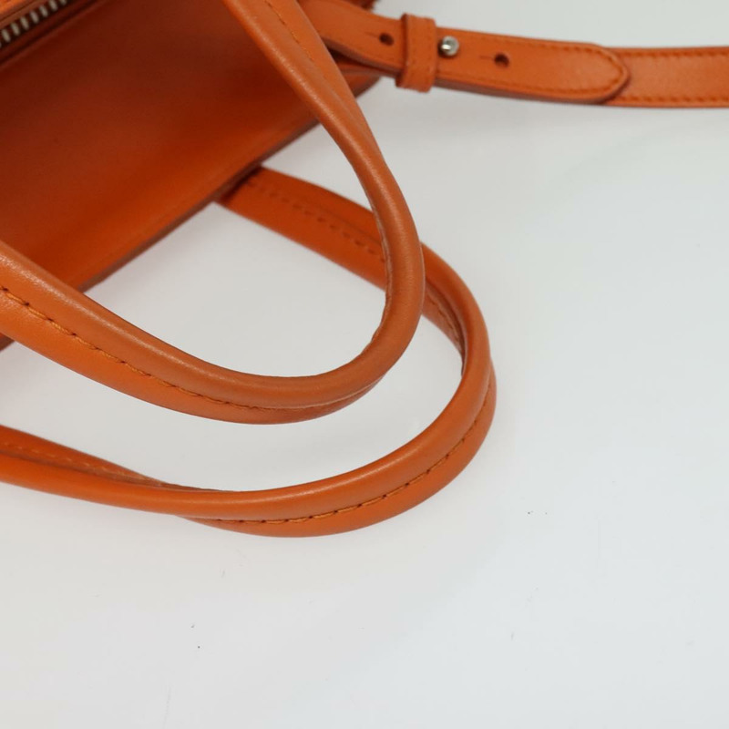 【日本直送】Salvatore Ferragamo Gancini 手袋 帆布 2 向 橙色 銀色 正品 142268-6