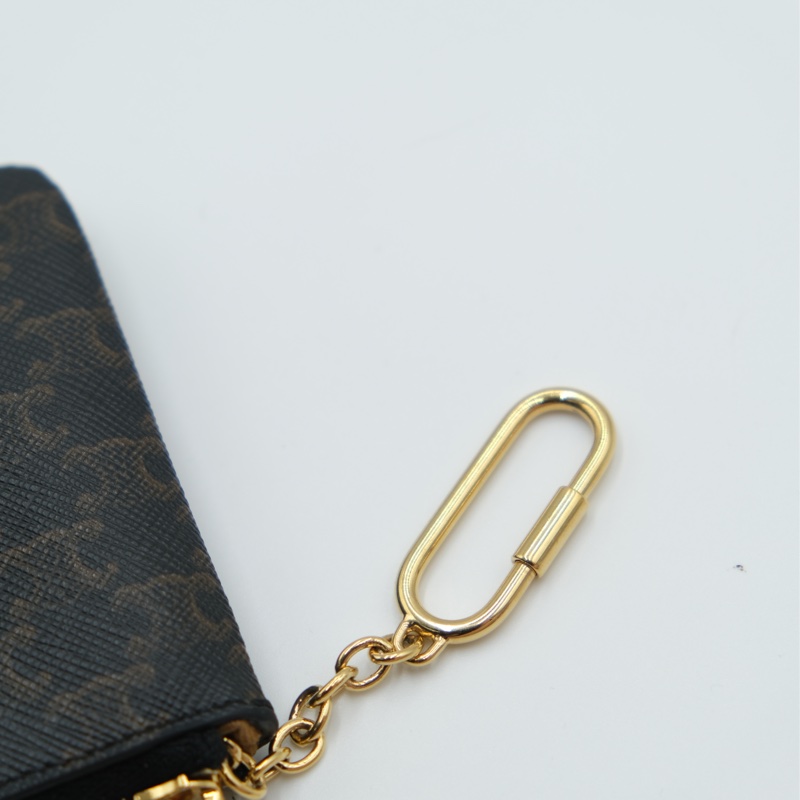 （限時特價）CELINE CUIR TRIOMPHE印花標誌印花零錢包-7