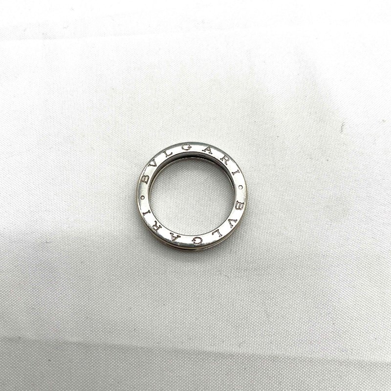 BVLGARI 18K白金B-zero1 1 Band戒指#60-1