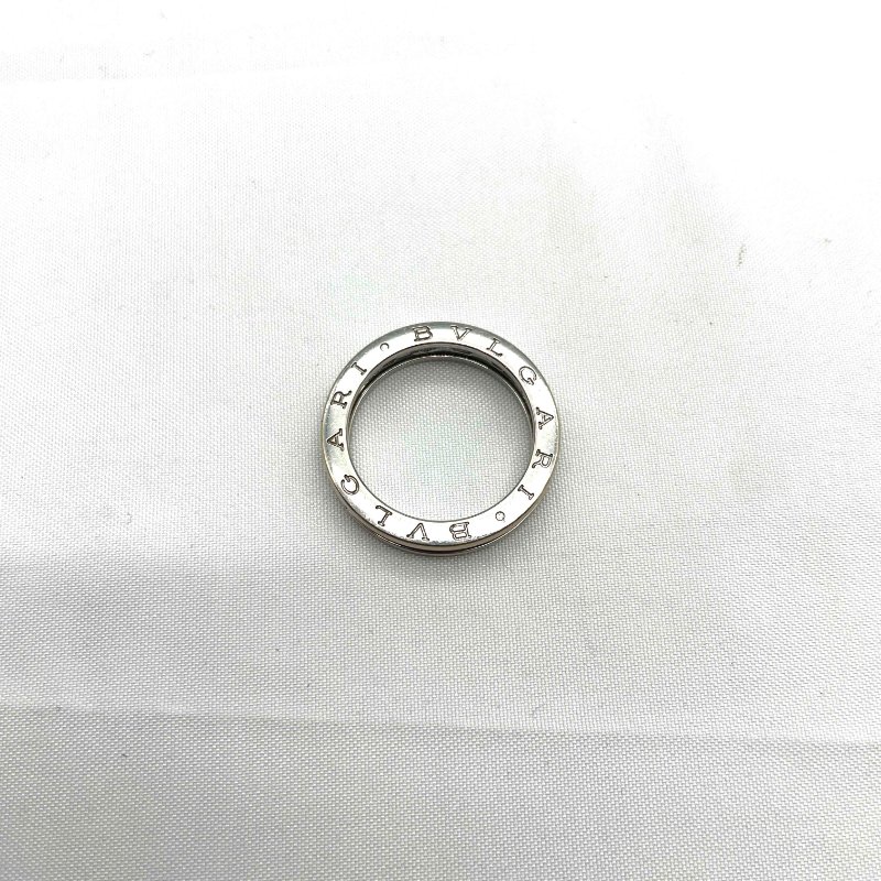 BVLGARI 18K白金B-zero1 1 Band戒指#60-2