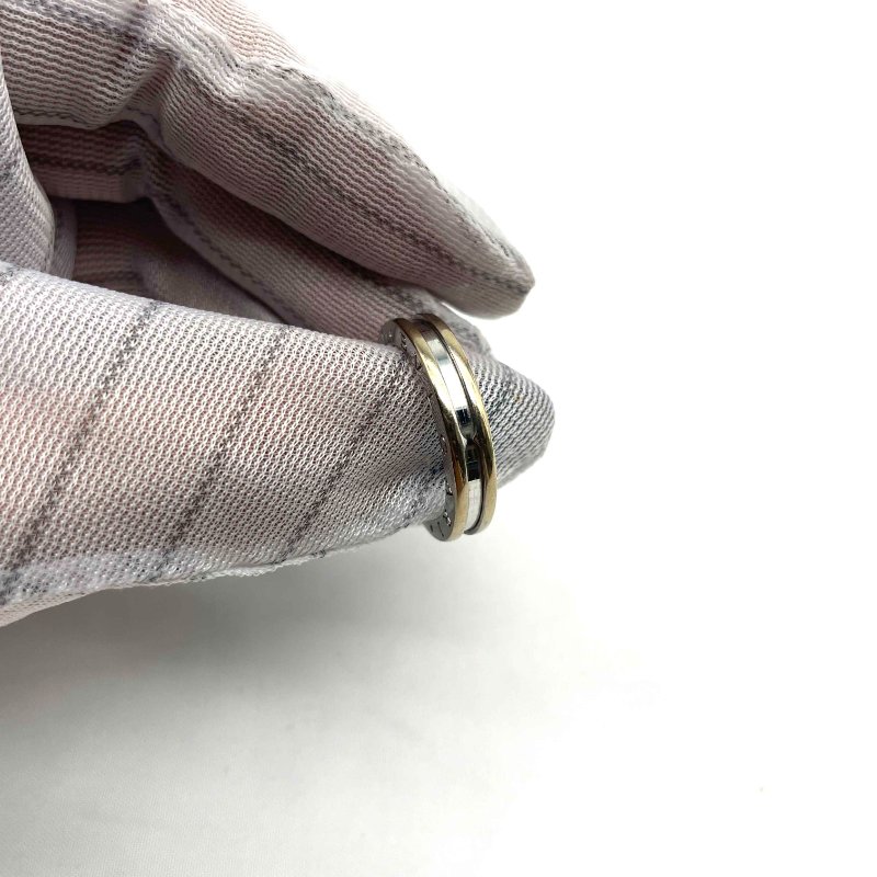 BVLGARI 18K白金B-zero1 1 Band戒指#60-3