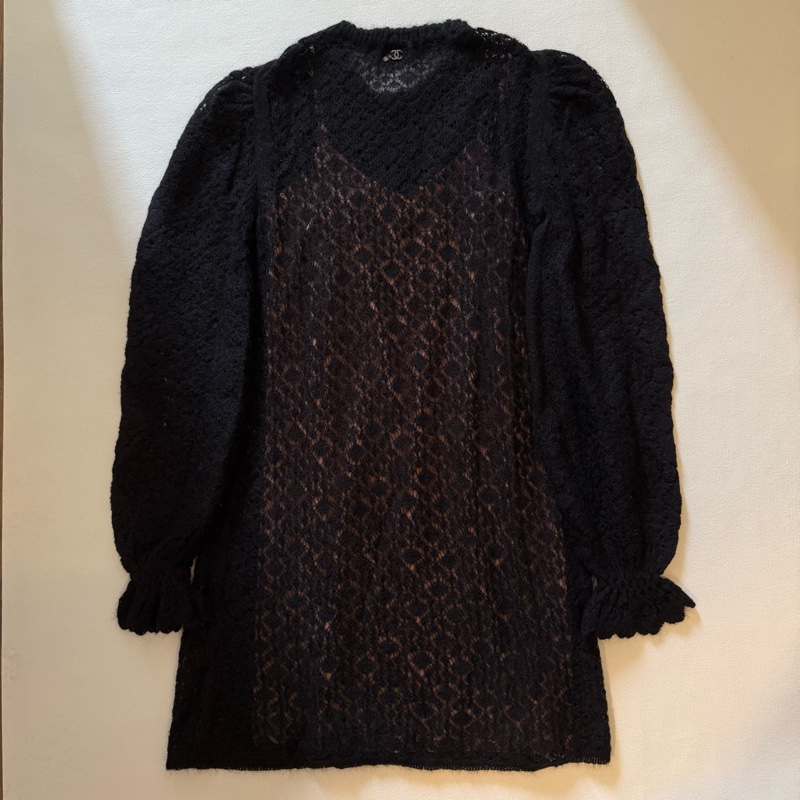 Chanel alpaca dress 香奈兒 駝羊毛 洋裝-6