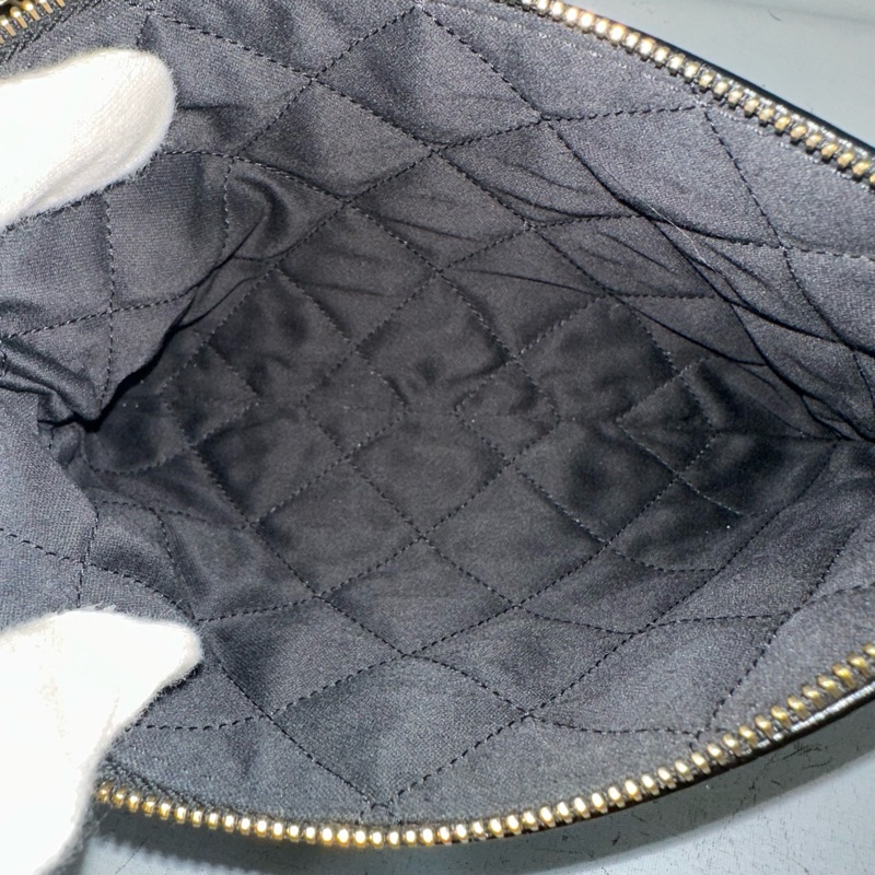 chanel AS3260 黑羊皮金釦肩背包 22 bag 小號-52