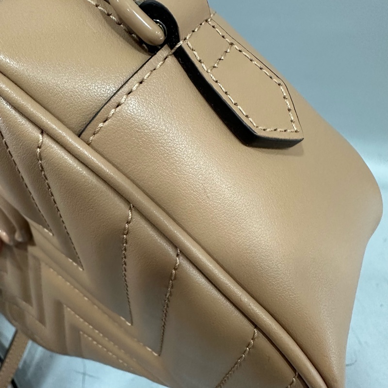 Gucci 447632 奶茶色牛皮marmont GG 相機包-11