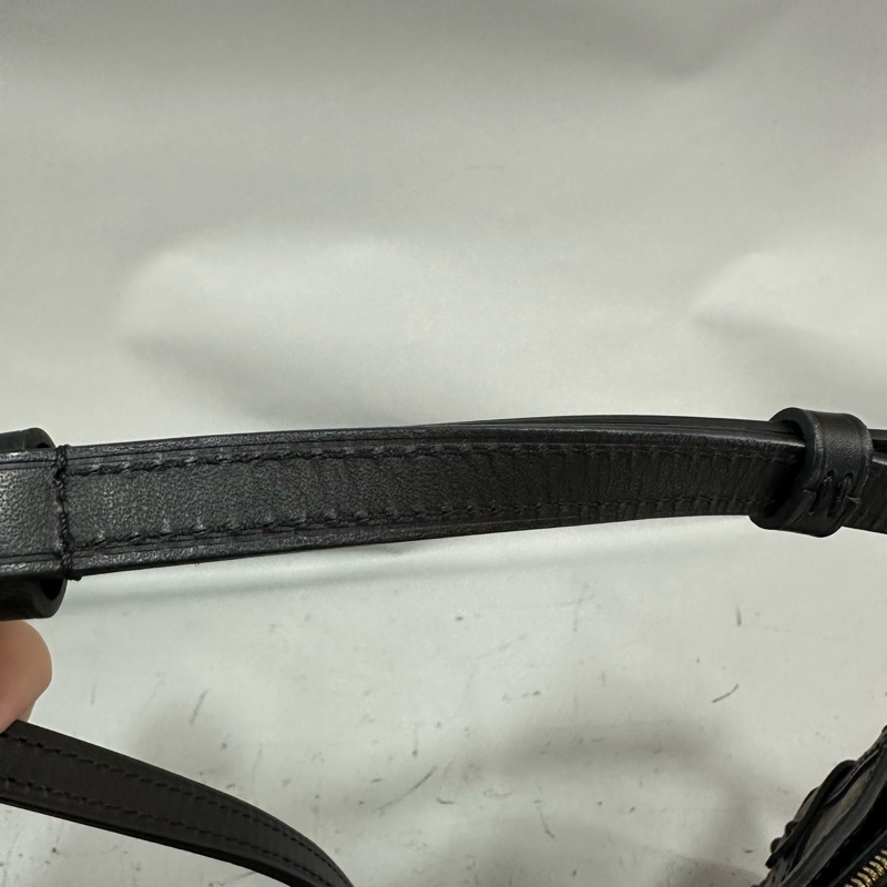 LV M43596 老花雙拼色金釦斜背包 trunk Clutch-41