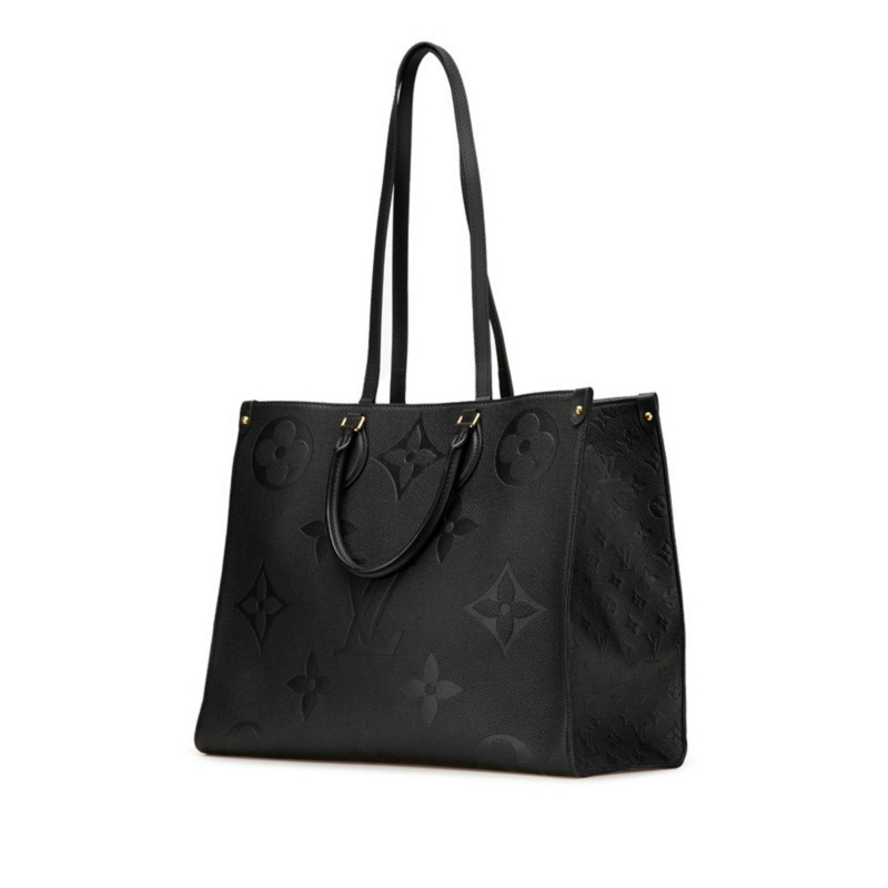 Louis Vuitton Monogram Empreinte On the Go GM 手提包/單肩包,兩用,M44925,Noir 黑色皮革,女款,LOUIS VUITTON-1