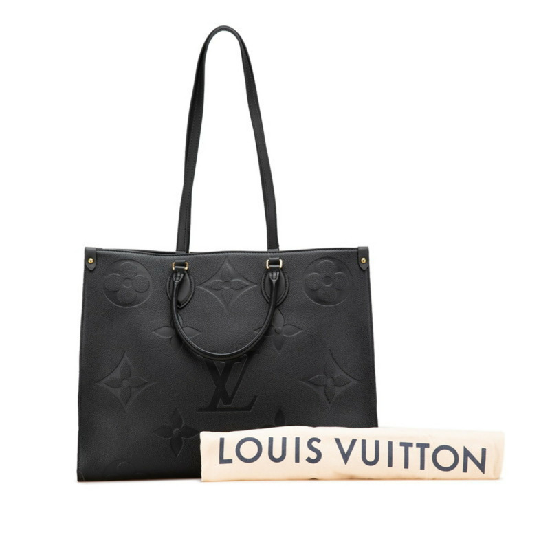 Louis Vuitton Monogram Empreinte On the Go GM 手提包/單肩包,兩用,M44925,Noir 黑色皮革,女款,LOUIS VUITTON-9
