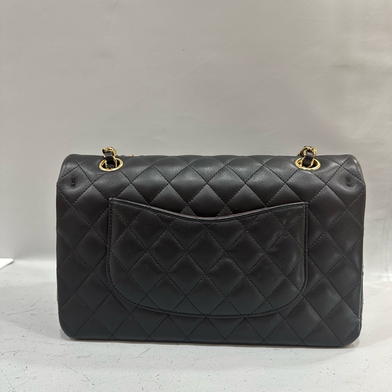 Chanel A01112 黑羊皮金釦 Coco CF 25-2