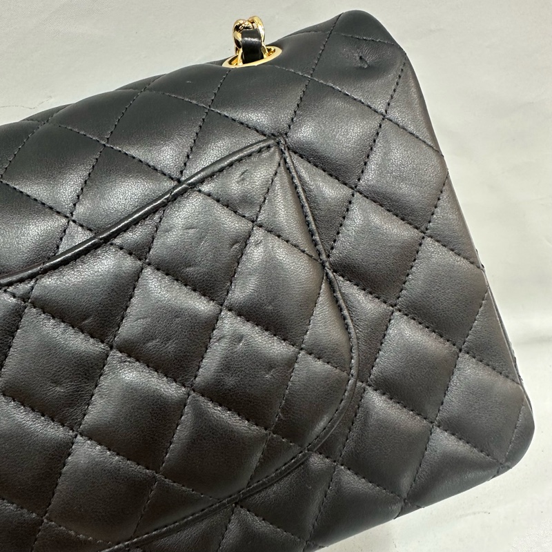 Chanel A01112 黑羊皮金釦 Coco CF 25-7