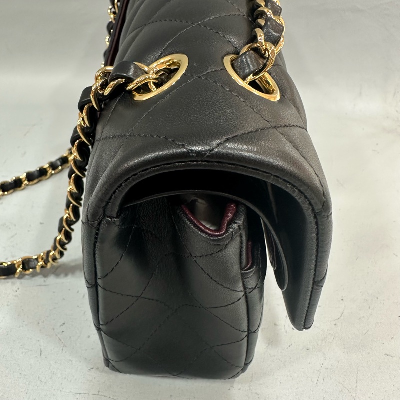 Chanel A01112 黑羊皮金釦 Coco CF 25-18