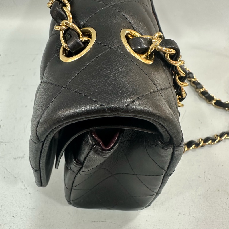Chanel A01112 黑羊皮金釦 Coco CF 25-19