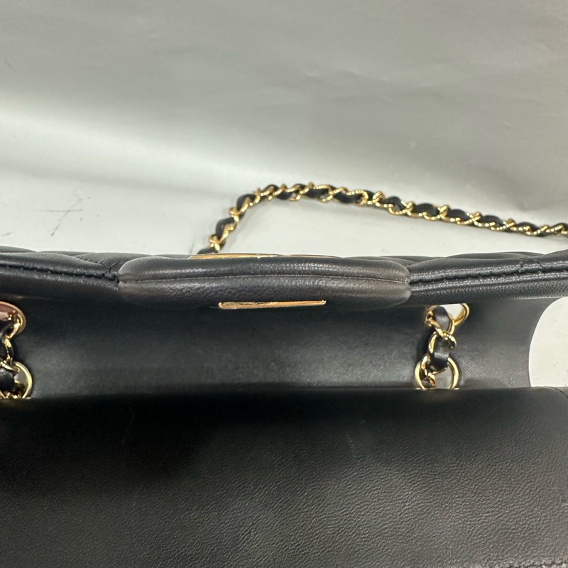 Chanel A01112 黑羊皮金釦 Coco CF 25-28