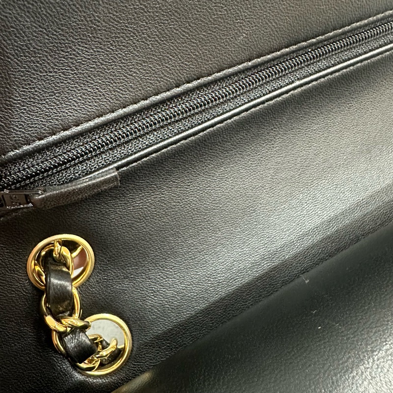 Chanel A01112 黑羊皮金釦 Coco CF 25-35