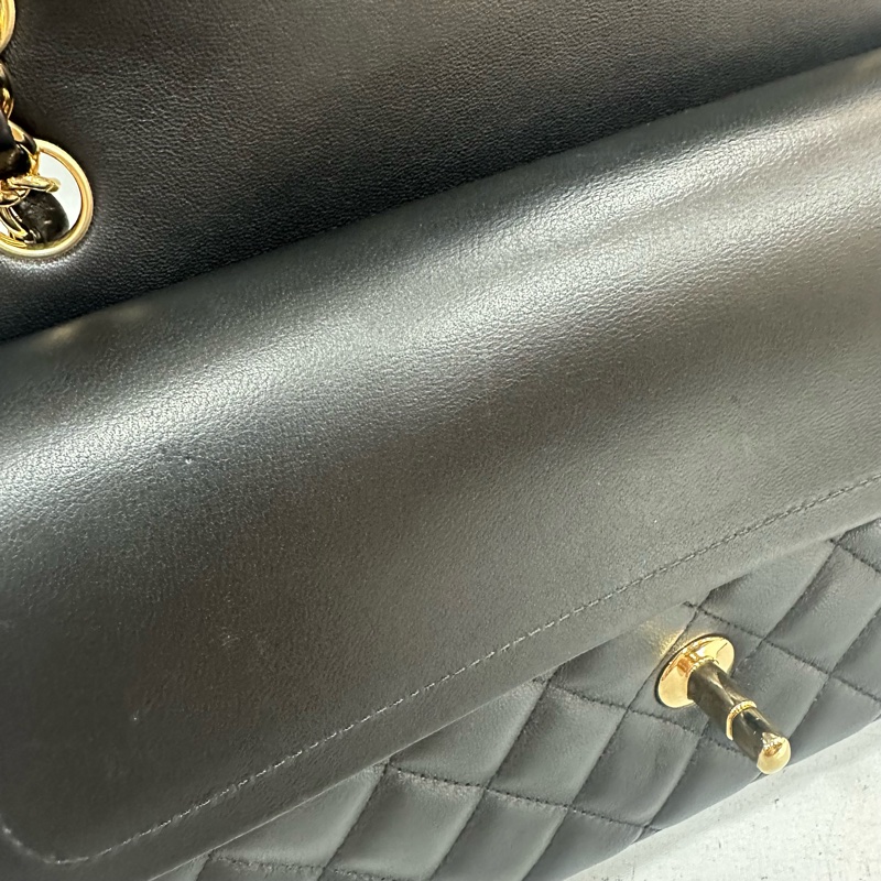 Chanel A01112 黑羊皮金釦 Coco CF 25-40