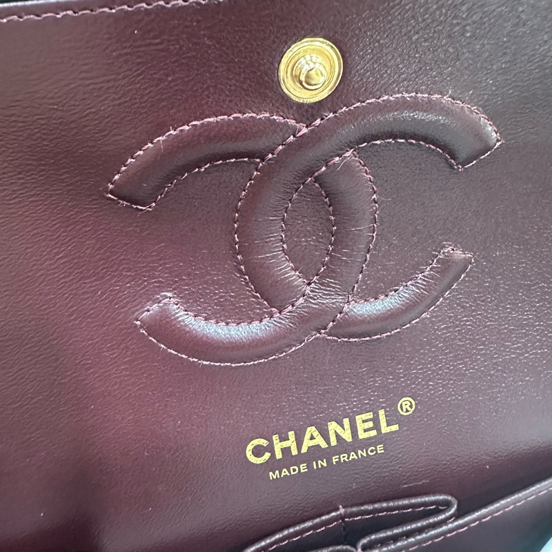 Chanel A01112 黑羊皮金釦 Coco CF 25-67